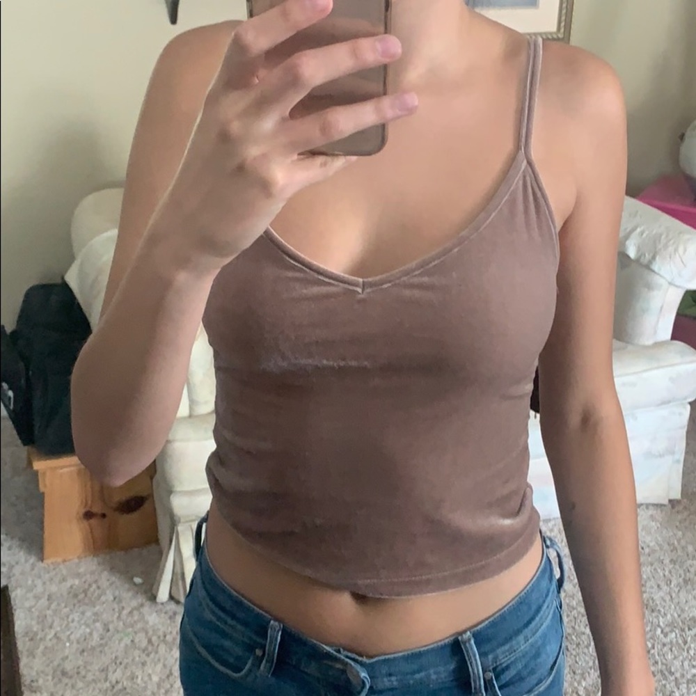✨ Cute velvet crop top ✨